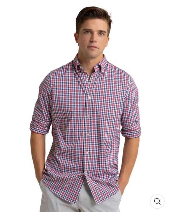 Southern Tide Other - Southern Tide Brrr Intercoastal Shirt Performance Stretch Plaid Mens Size Large